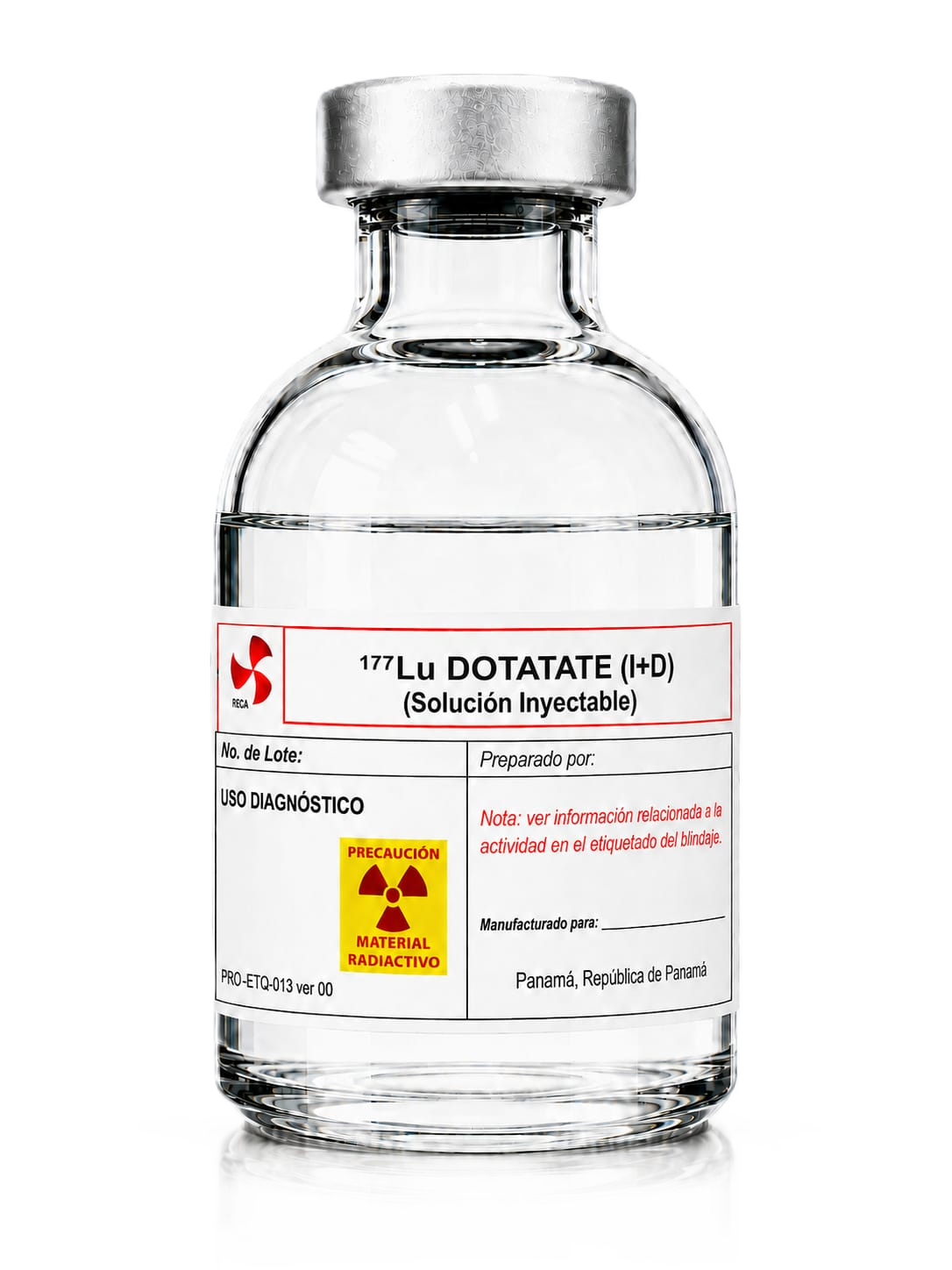 Frasco de 177Lu DOTATATE (I+D)
